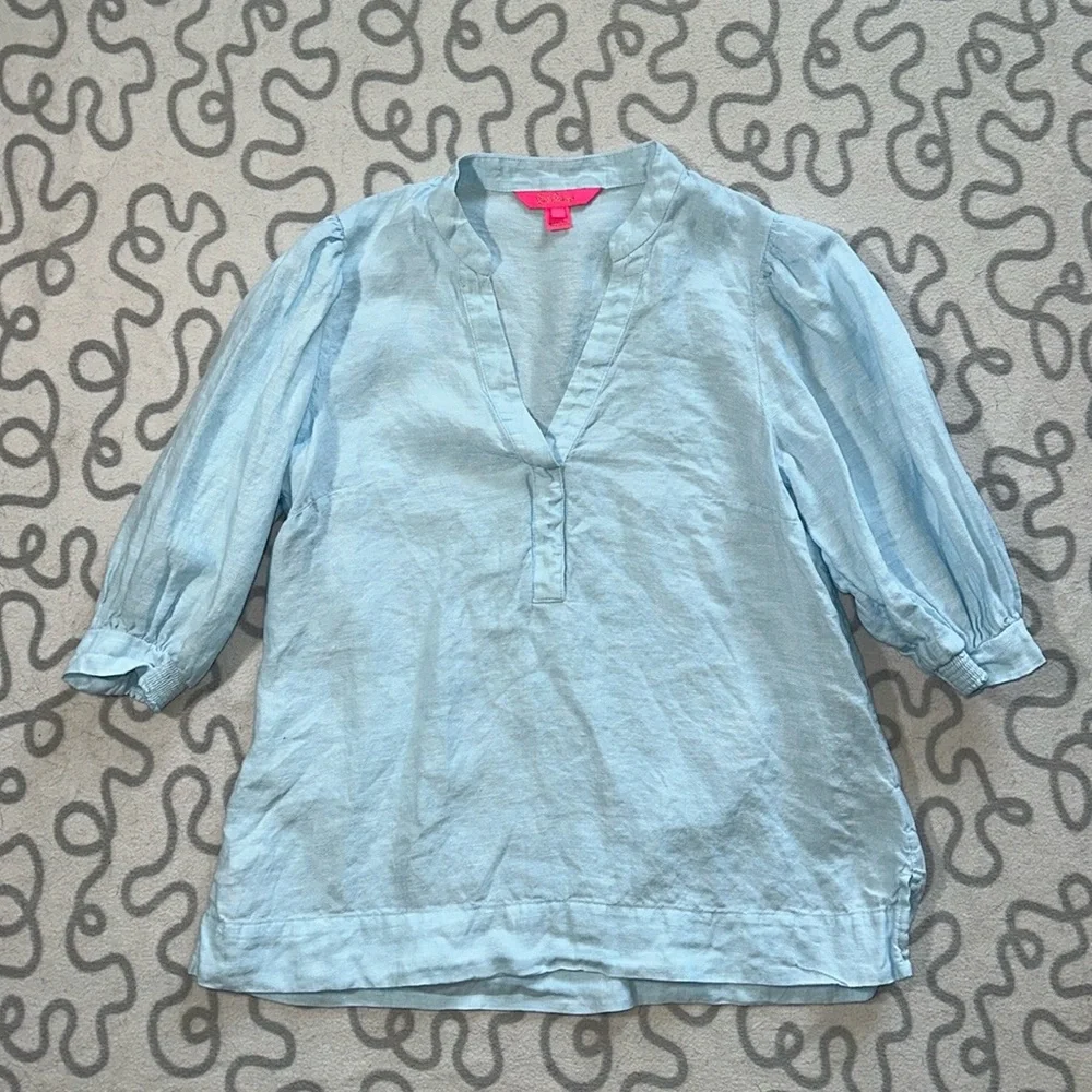 Lilly Pulitzer Mialeigh Linen Top